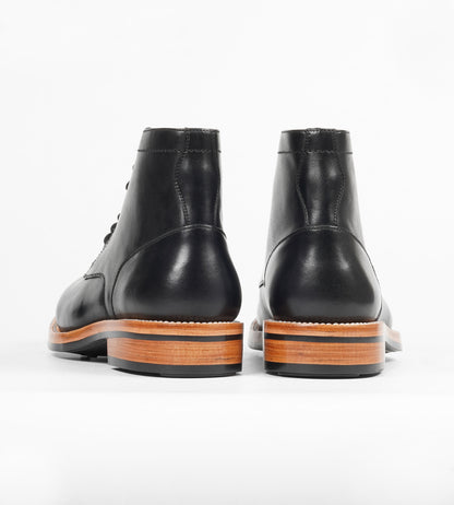 Goodyear Welted Black Plain Toe Boot