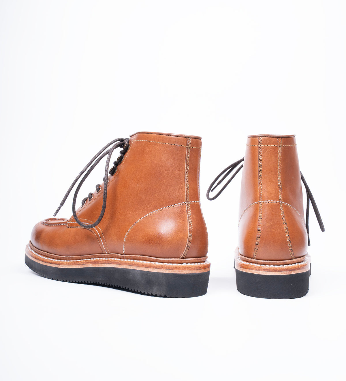 "Montaro" - Hand-Welted Tan Moctoe Boot