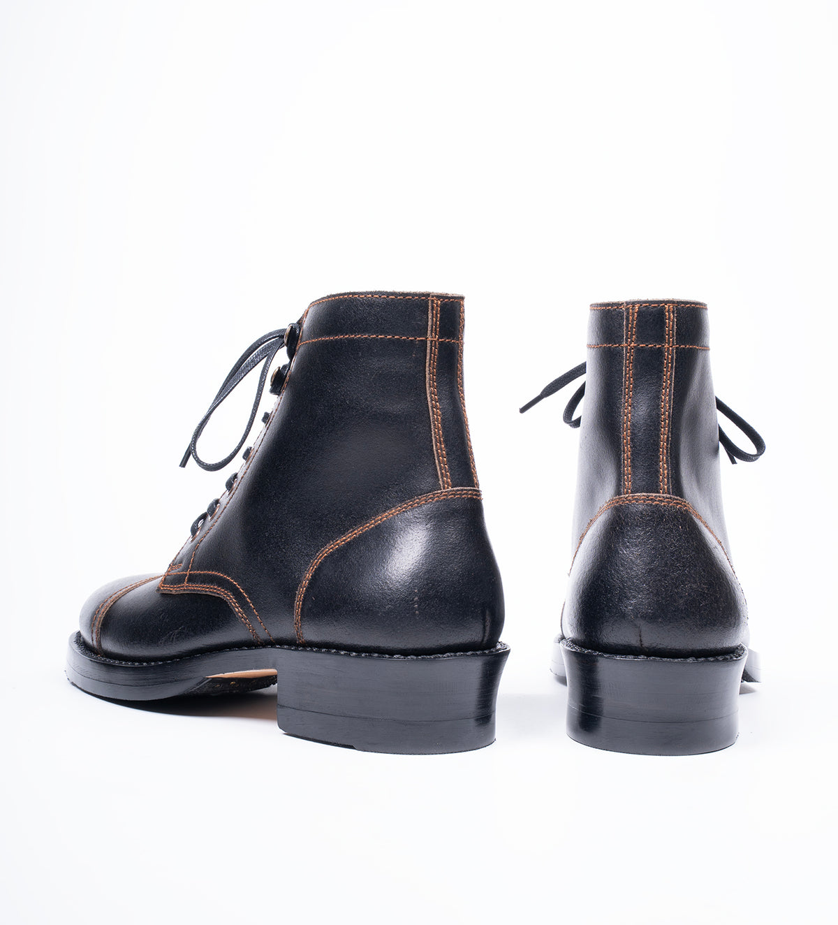 Blackwood - Hand Welted Horween Waxed Flesh Captoe Boot