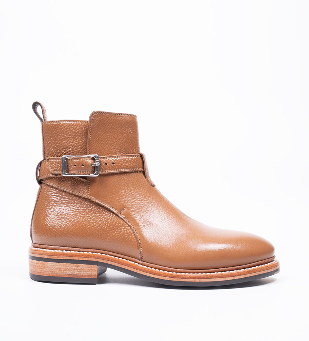 Hand Welted Gruppo Mastrotto Tan Milled Jodhpur Boot