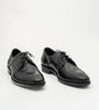Goodyear Welted Black Apron Toe Derby
