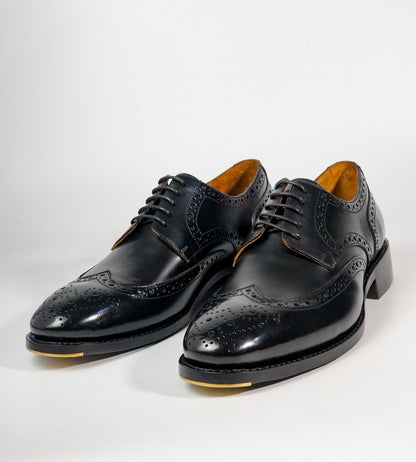 Michigan Black Full Grain Wingtip Brogues