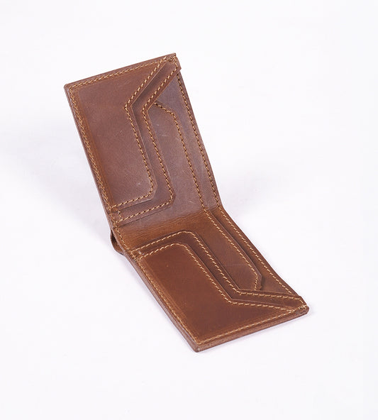 Brown Oil Pull up Leather Men's Wallet