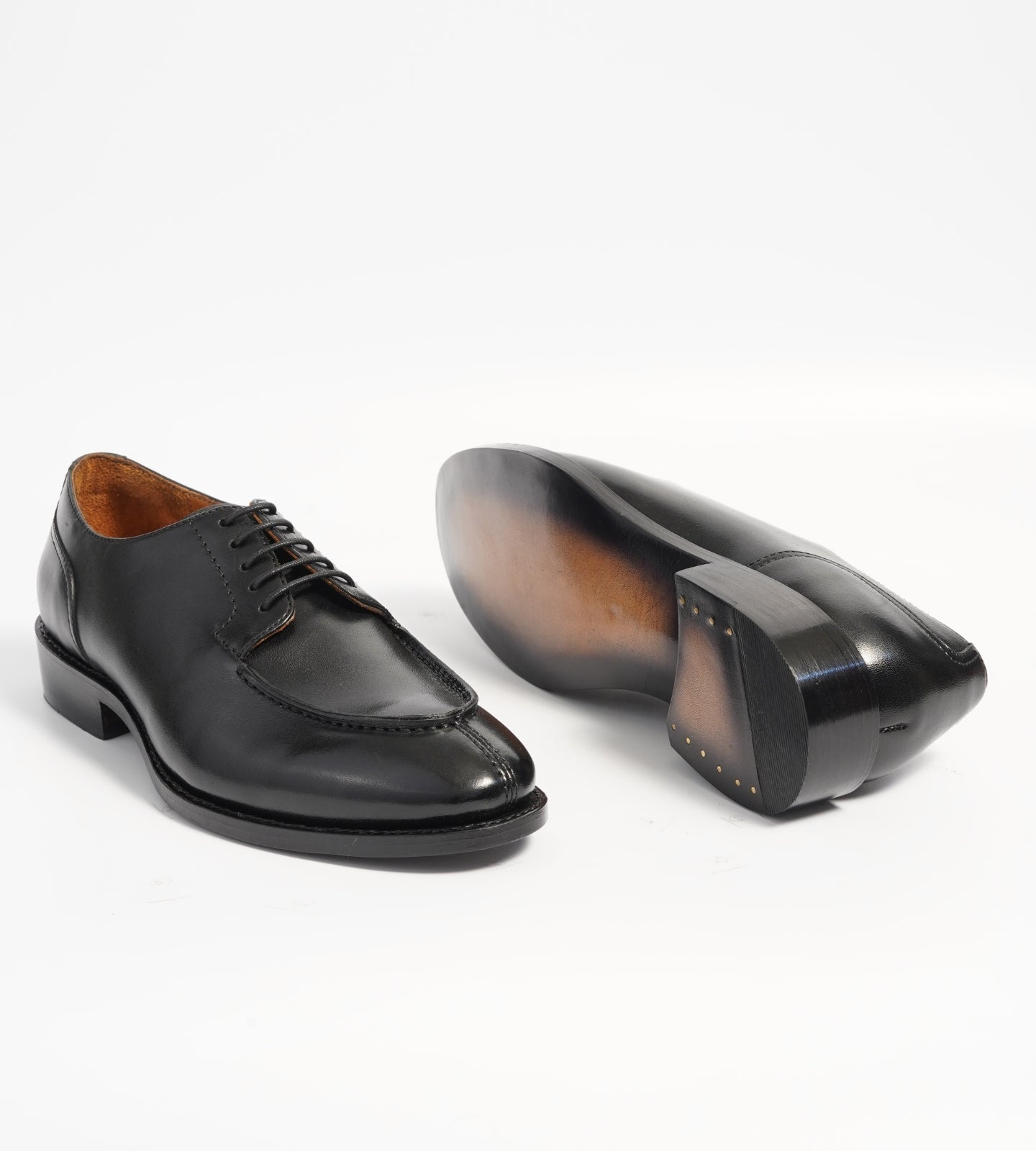 Goodyear Welted Black Split Toe Derby