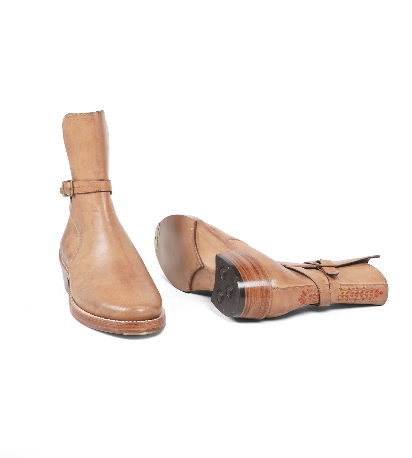 Badalassi Veg Tanned Carlo Pueblo - Bone Jodhpur Boot