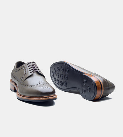 Goodyear Welted Grey Longwing Blucher