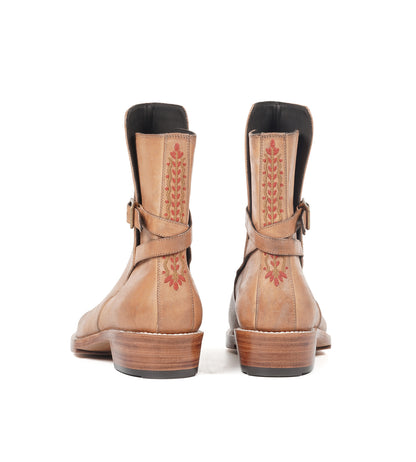 Badalassi Veg Tanned Carlo Pueblo - Bone Jodhpur Boot