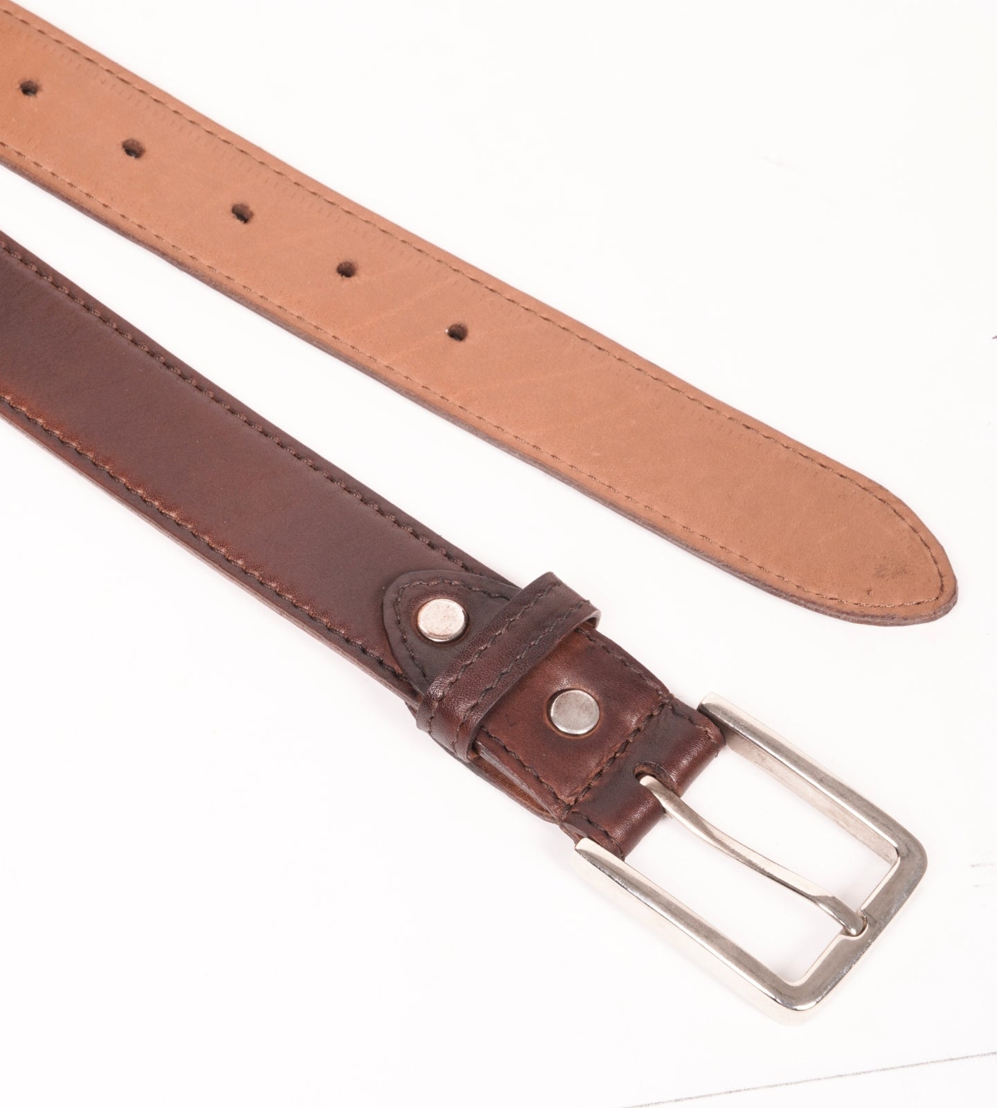 Handmade Full Grain Brown Leather Belt