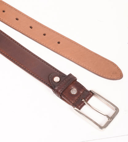 Handmade Full Grain Brown Leather Belt