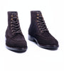 Hand Welted Classic Suede Split Toe Derby Boot