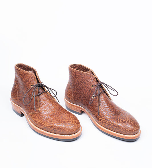 "Arden" - Hand-Welted Shrunken Bison Chukka Boot