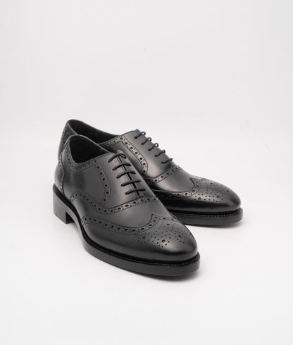 Goodyear Welted Full Black Wingtip Oxfords