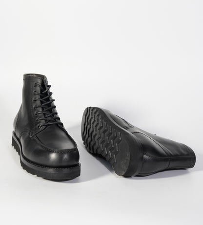 Goodyear Welted Black Oiled Leather Moctoe Boot