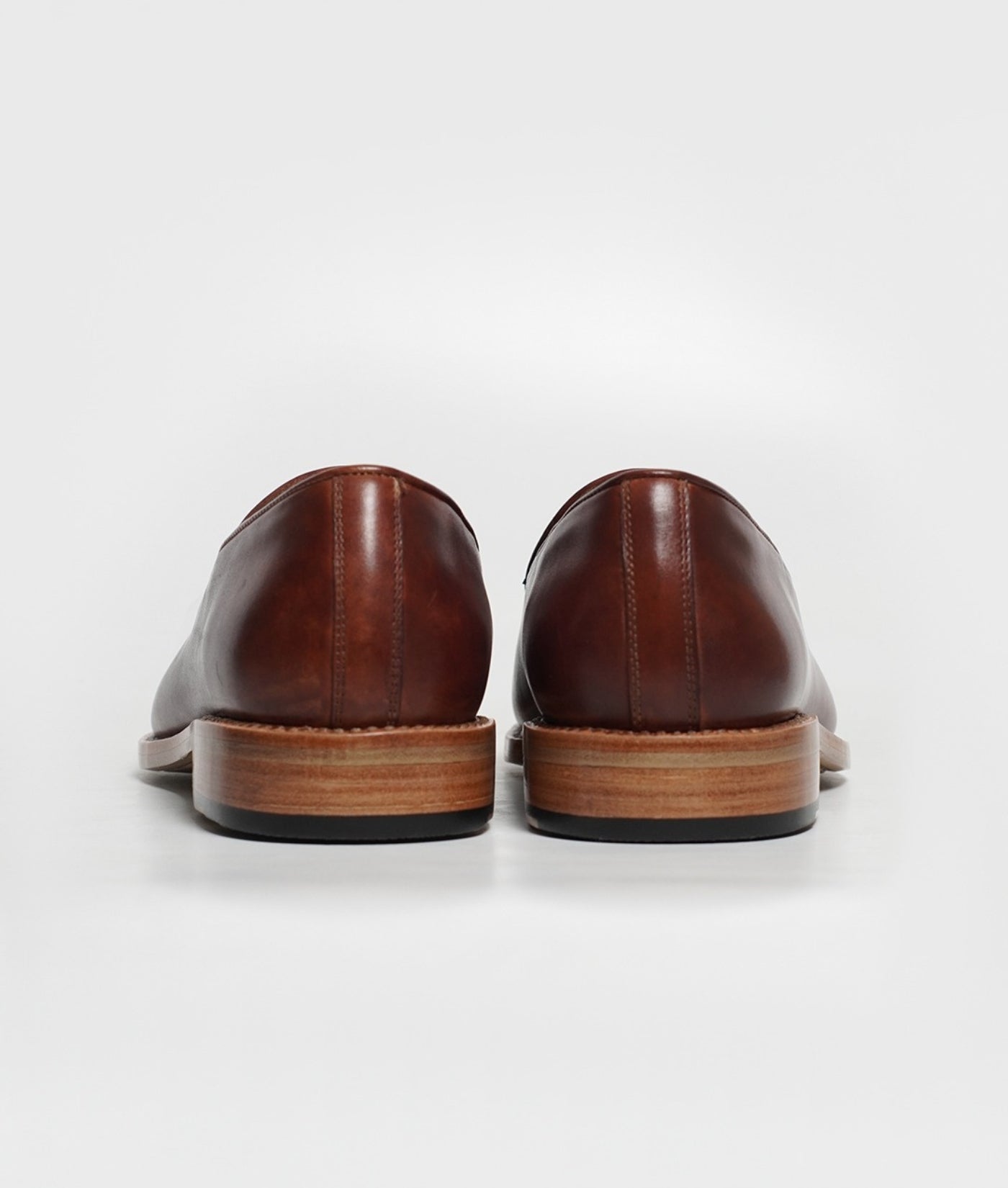 Hand Welted Dual Tone Cognac Belgian Loafer