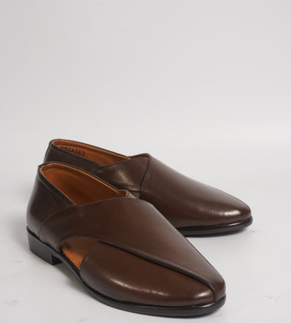 Blake Stitched  Full Grain Leather Peshawari Shoes