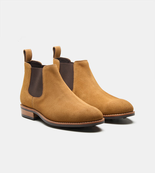 Goodyear Welted Suede Chelsea Boots