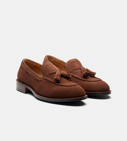 Goodyear Welted Suede Tassel Loafer