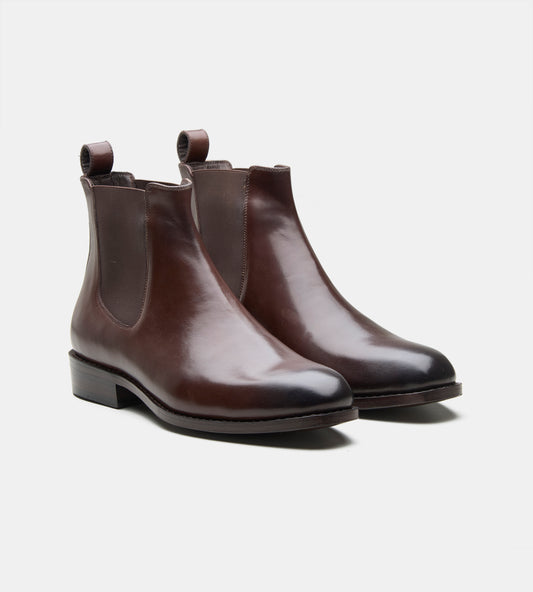 Goodyear Welted Brown Wholecut Chelsea Boot
