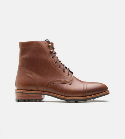 Goodyear Welted Miracle Tan Pull-up Captoe Boot