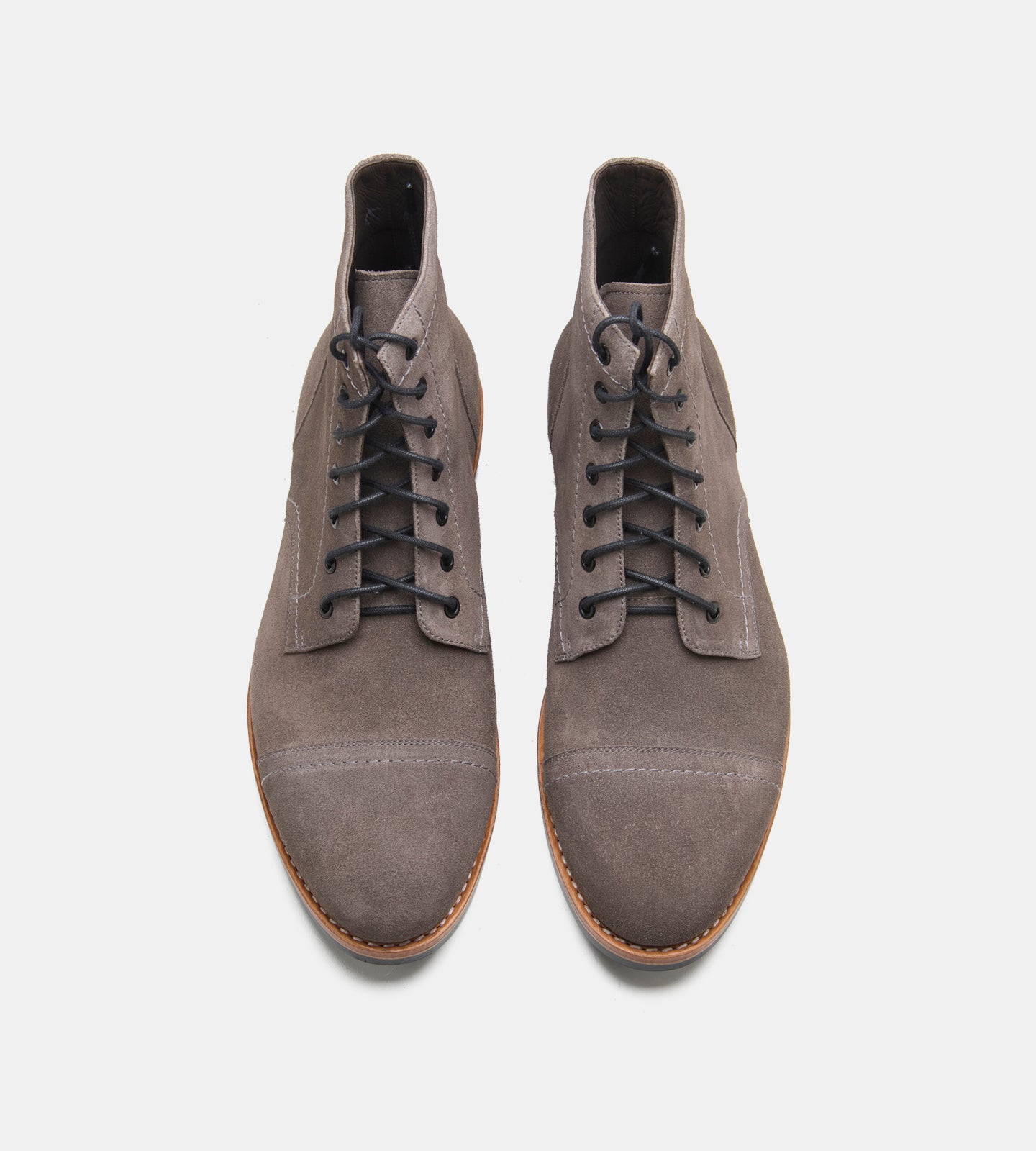 Goodyear Welted  Grey Suede Captoe Boot