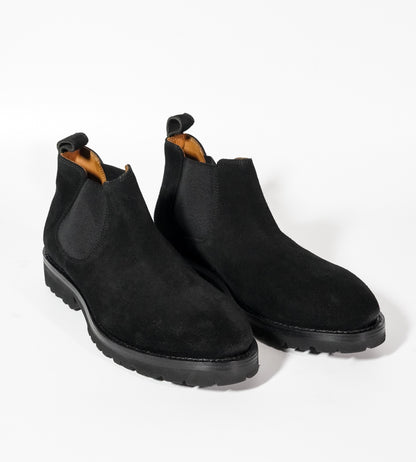 Goodyear Welted Comfort Black Suede Chelsea Boot