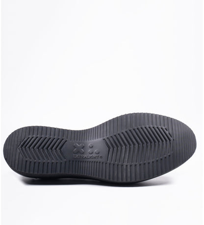 Handwelted Black Unlined Comfort Horsebit Slip-Ons