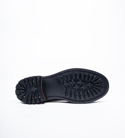 The Frontier - Hand Welted  Black Full Grain Oil Pull up Leather Work Boot