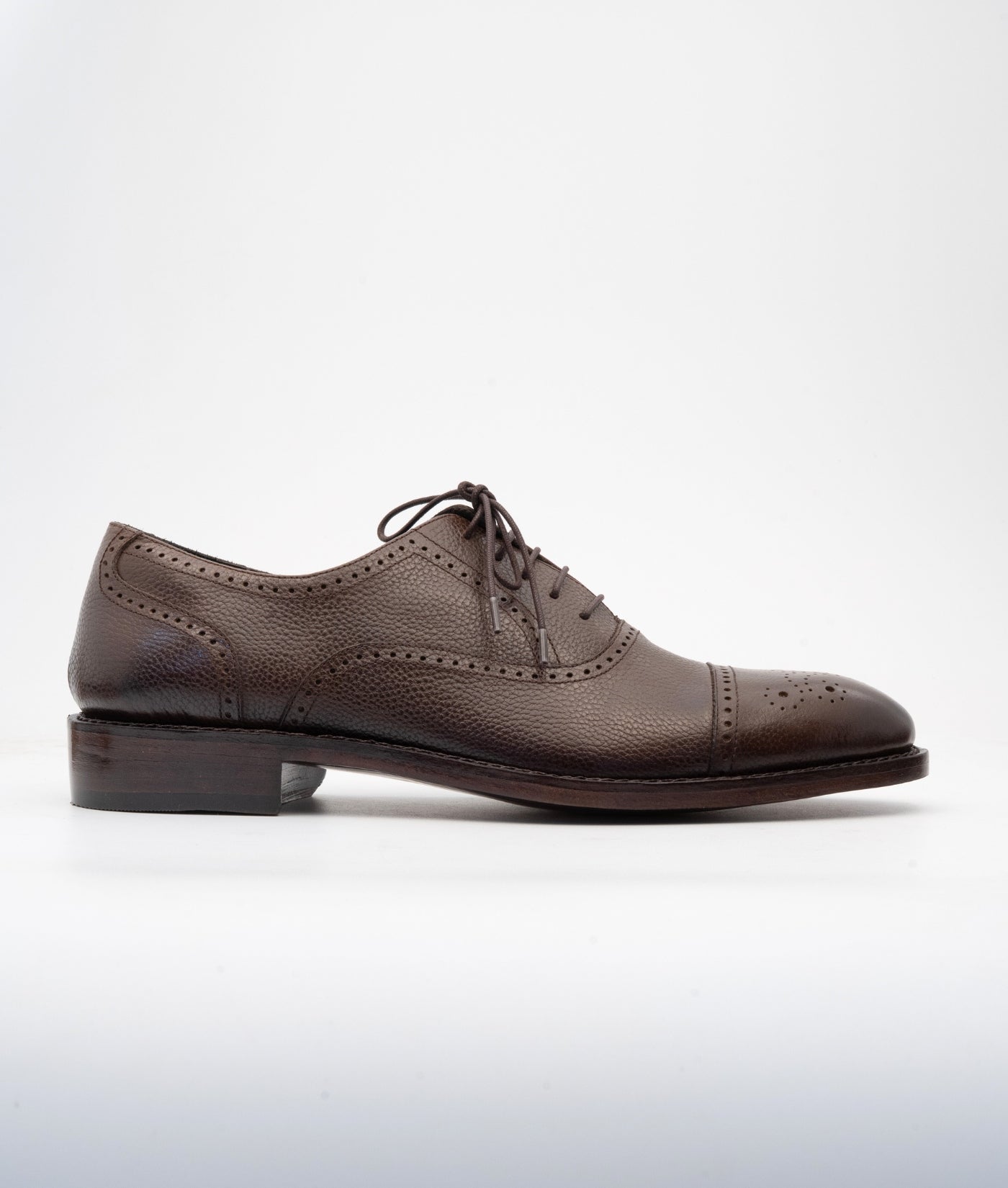 Goodyear Welted Brown Wax Milled Brogues Oxfords