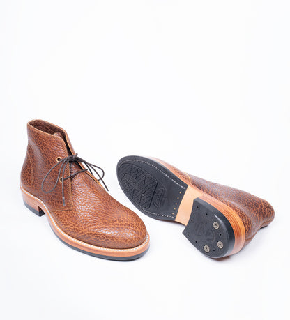 "Arden" - Hand-Welted Shrunken Bison Chukka Boot