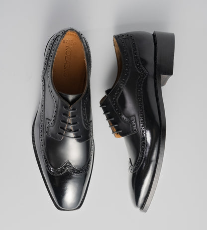 Michigan Black Calf  Wingtip Derby Shoe