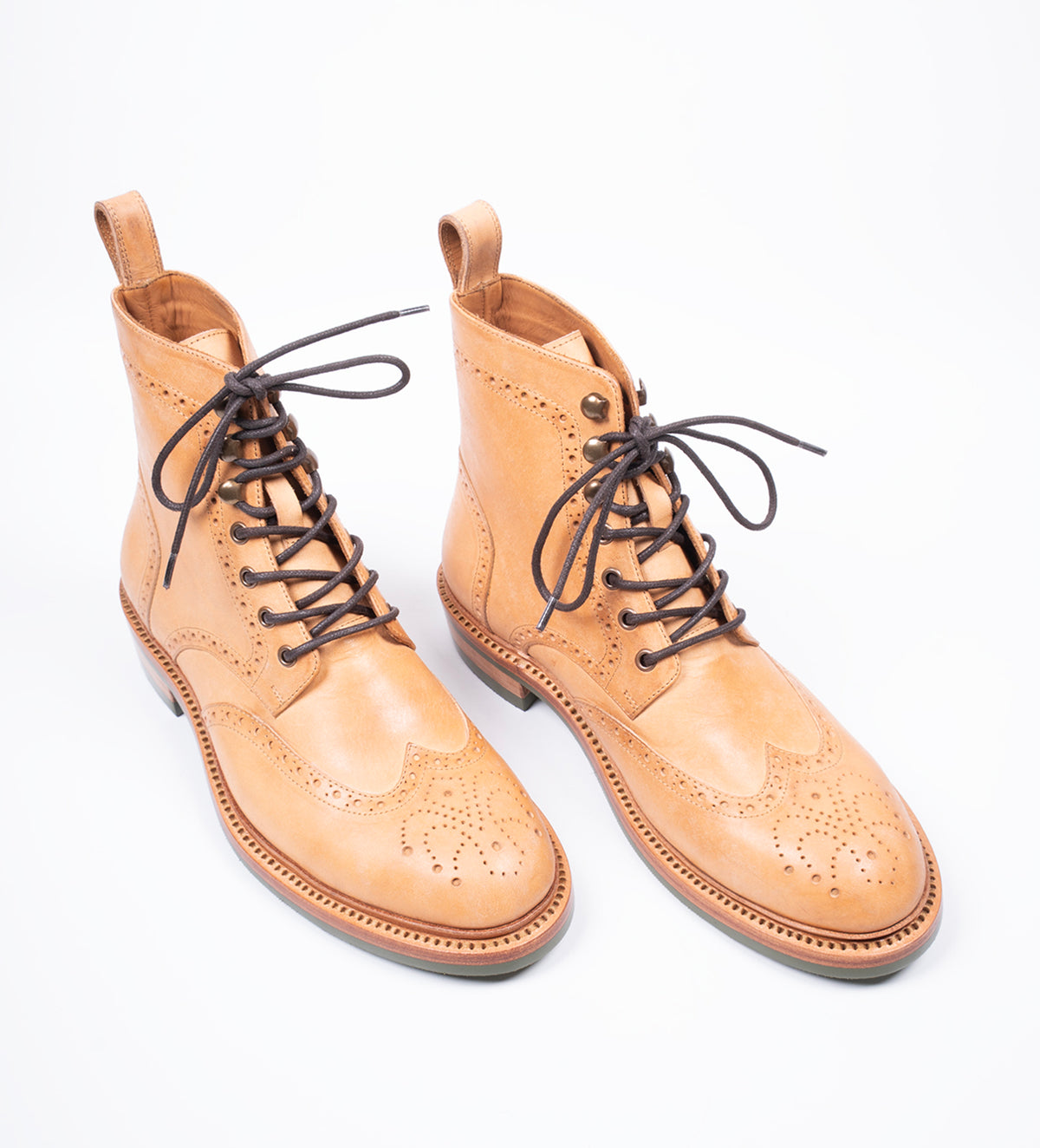 Hand-Welted Badalassi Wingtip Brogue Boot