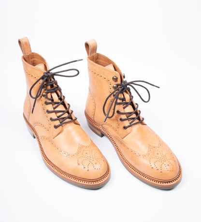 Hand-Welted Badalassi Wingtip Brogue Boot