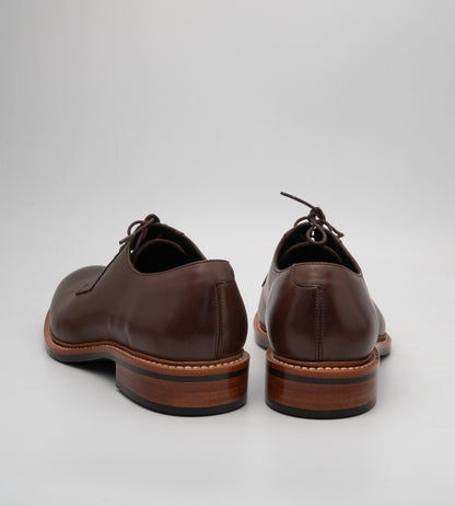 Hand-Welted Brown Plain Toe Blucher