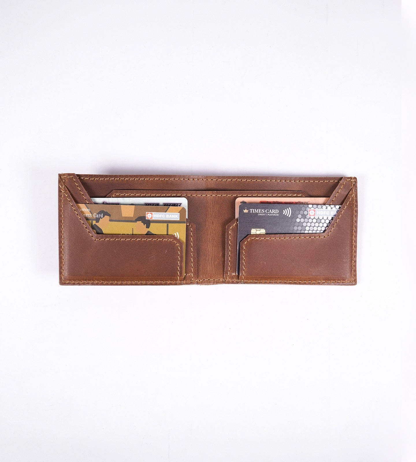 Brown Oil Pull up Leather Men's Wallet