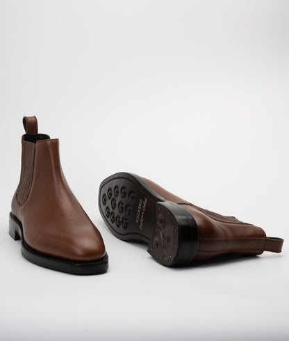 "Albion" - Hand Welted Tan Chelsea Boot