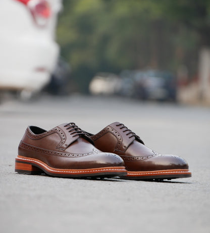 Goodyear Welted Brown Longwing Blucher