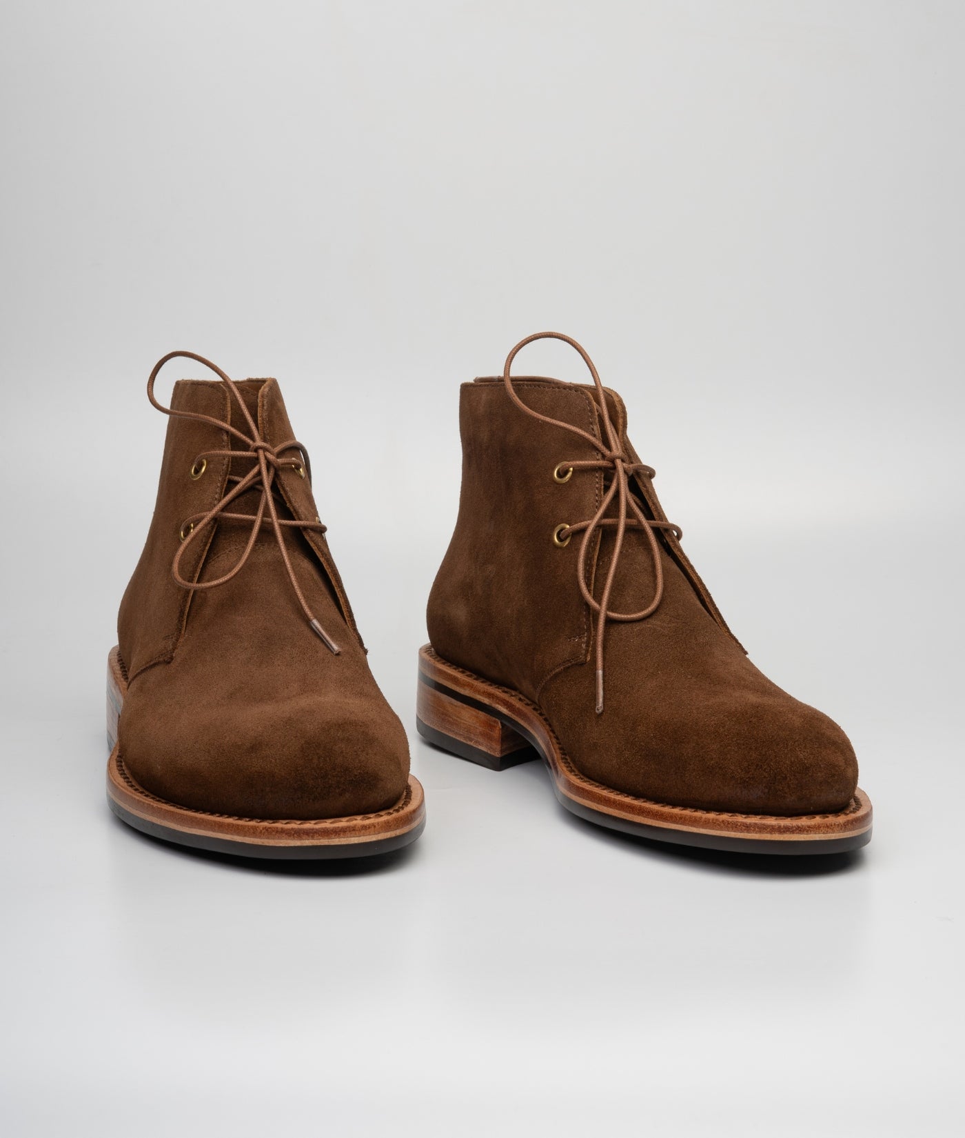Hand-Welted Go Rain Suede Leather  Chukka Boot