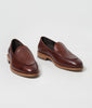 Hand Welted Dual Tone Cognac Belgian Loafer
