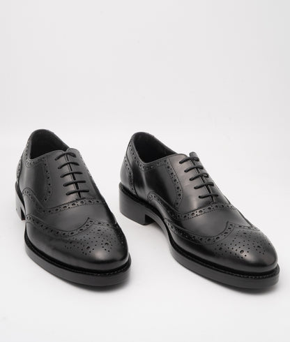 Goodyear Welted Full Black Wingtip Oxfords