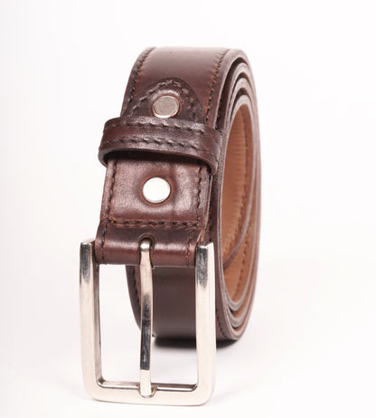 Handmade Full Grain Brown Leather Belt