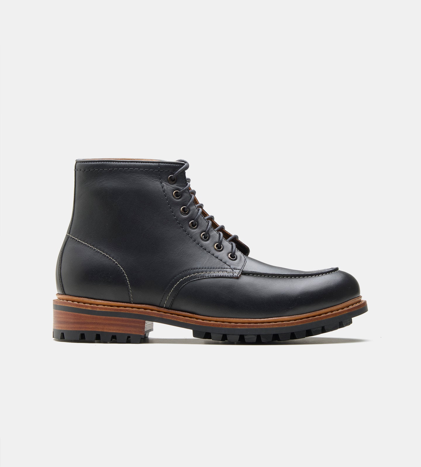 Goodyear Welted Black Moctoe Boot