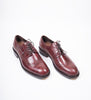 Hand Welted Burgundy Museum calf Longwing Blucher Shoe