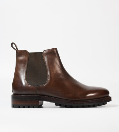 Goodyear Welted Brown Oiled Leather Chelsea Boot