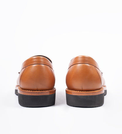 Hand-Welted Tan Full Grain Leather Barefoot Slip-Ons