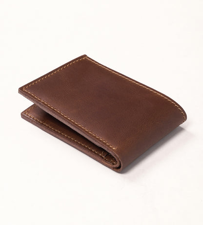 Brown Oil Pull up Leather Men's Wallet