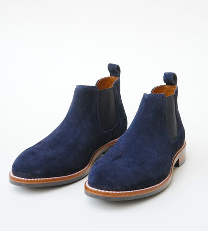 Goodyear Welted Classic Navy Suede Chelsea Boot