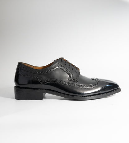 Michigan Black Calf  Wingtip Derby Shoe