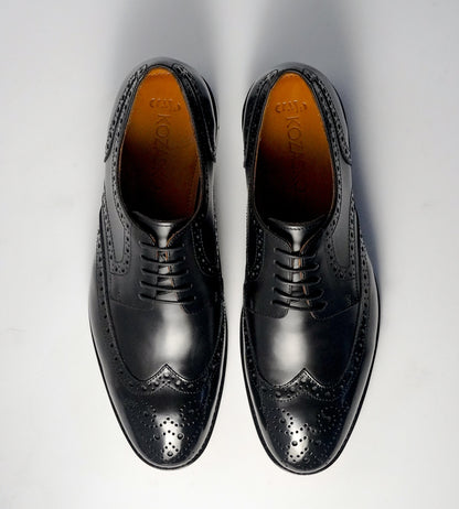 Michigan Black Full Grain Wingtip Brogues