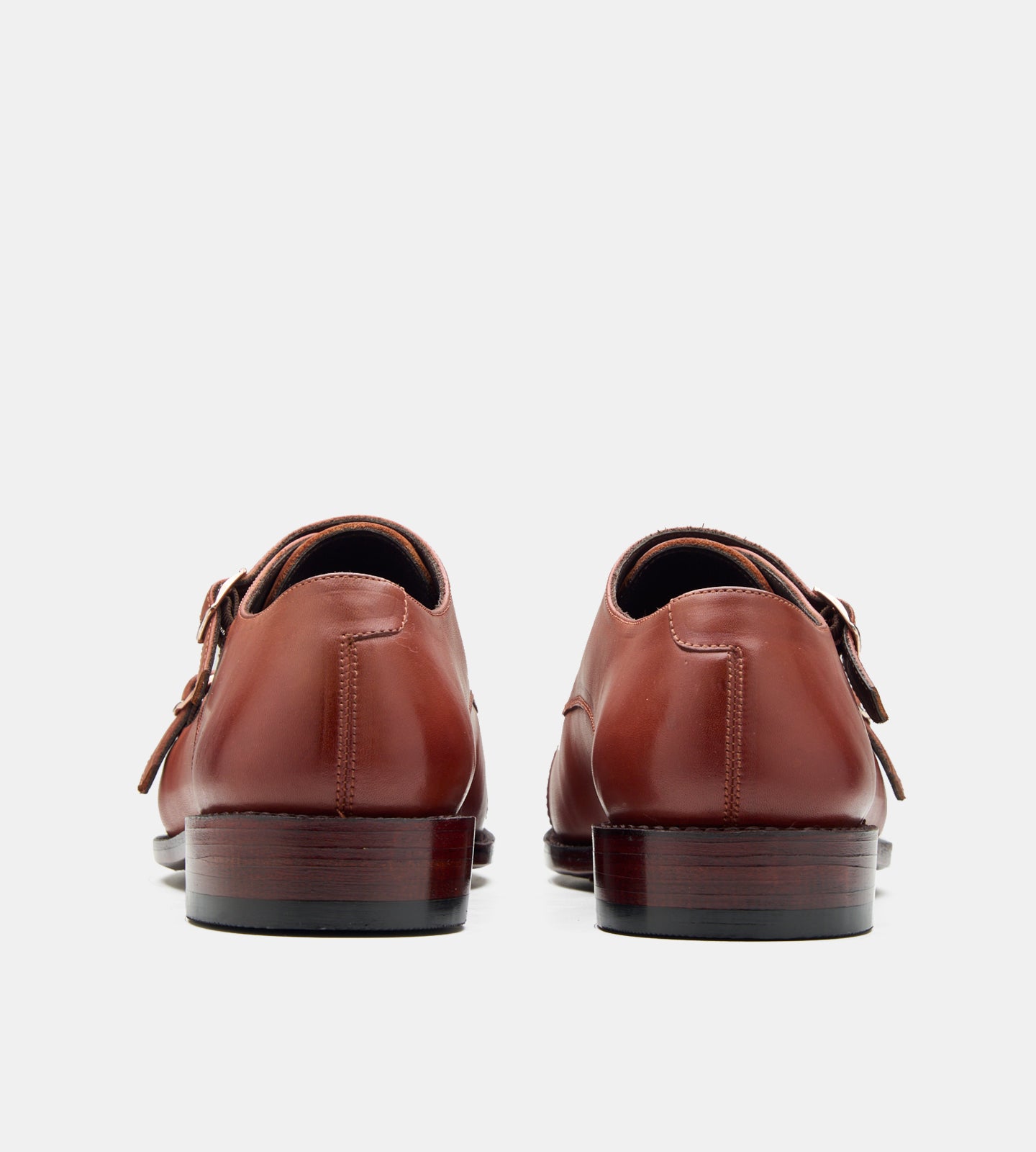 Goodyear Welted Cognac Double Strap Monk Shoe