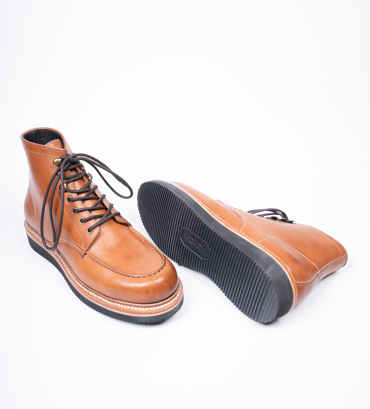 "Montaro" - Hand-Welted Tan Moctoe Boot